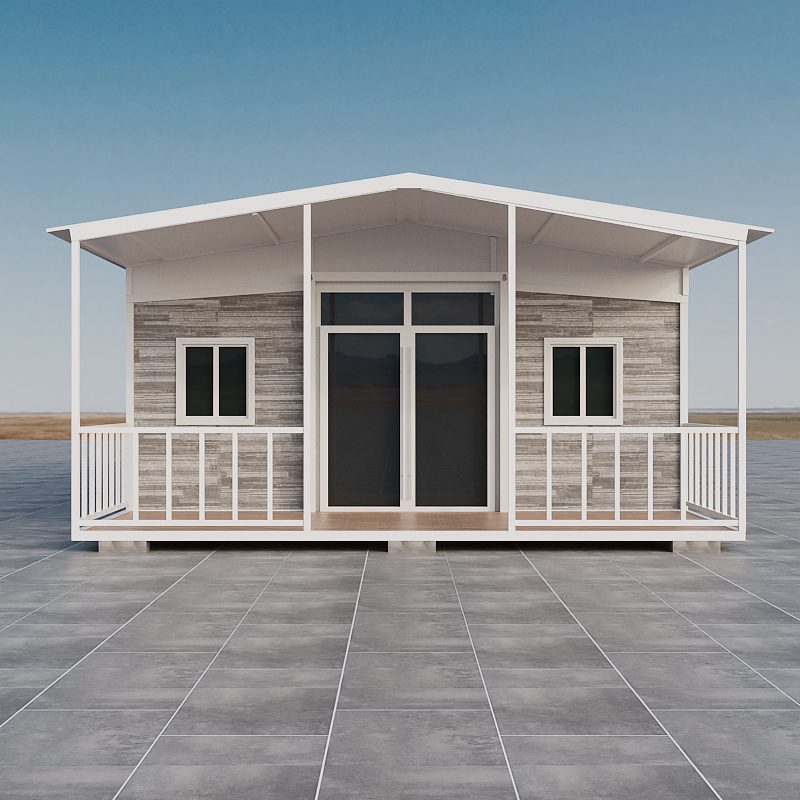 Cream villa expandable, front view