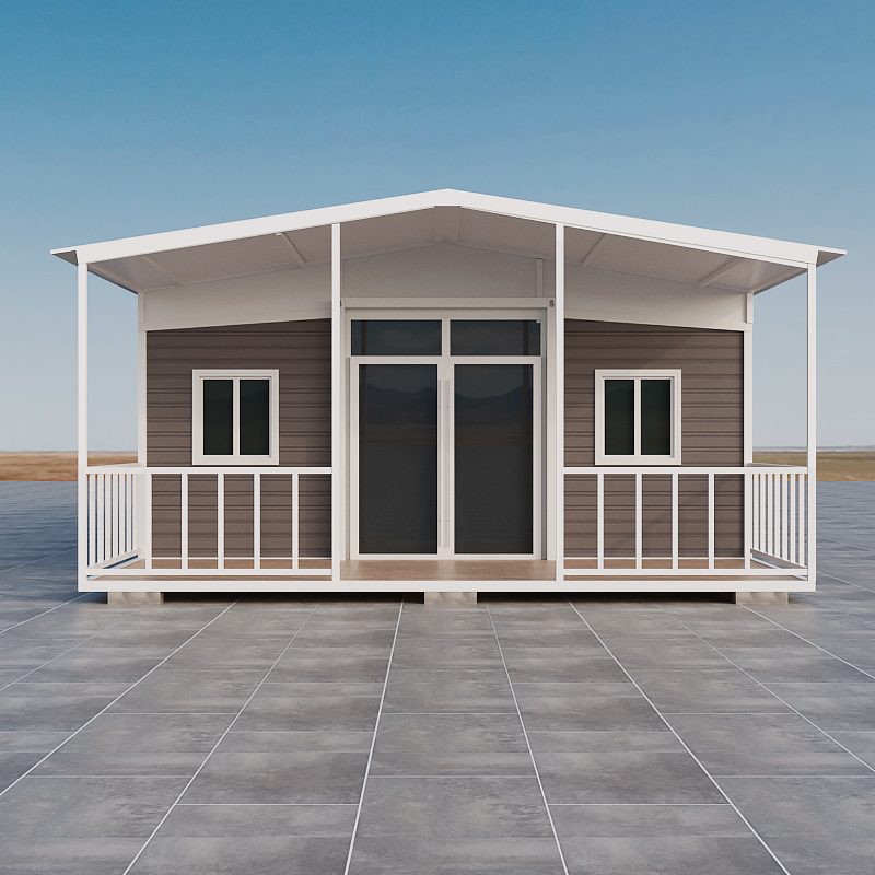 Grey villa expandable, front view