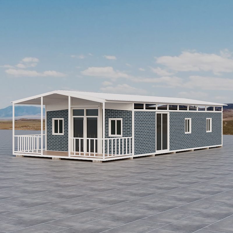 White porch villa expandable, detail